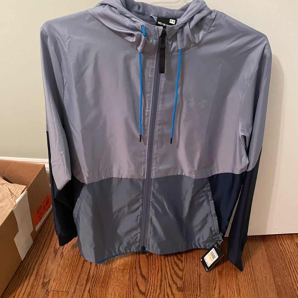 Under Armour Men's Two-Tone Gray Windbreaker